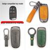 Кейс для ключа Dodge: Металлический защитный чехол и сумка из натуральной кожи для Journey, Caliber, Avenger