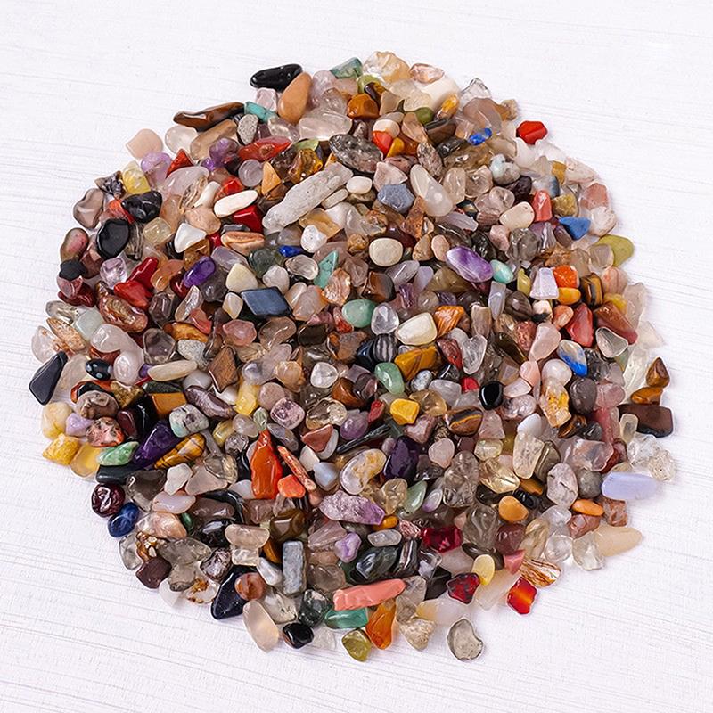 100G Natural Mineral Polished Gravel Chakra Healing Reiki Crystals Natural Stones Home Decor