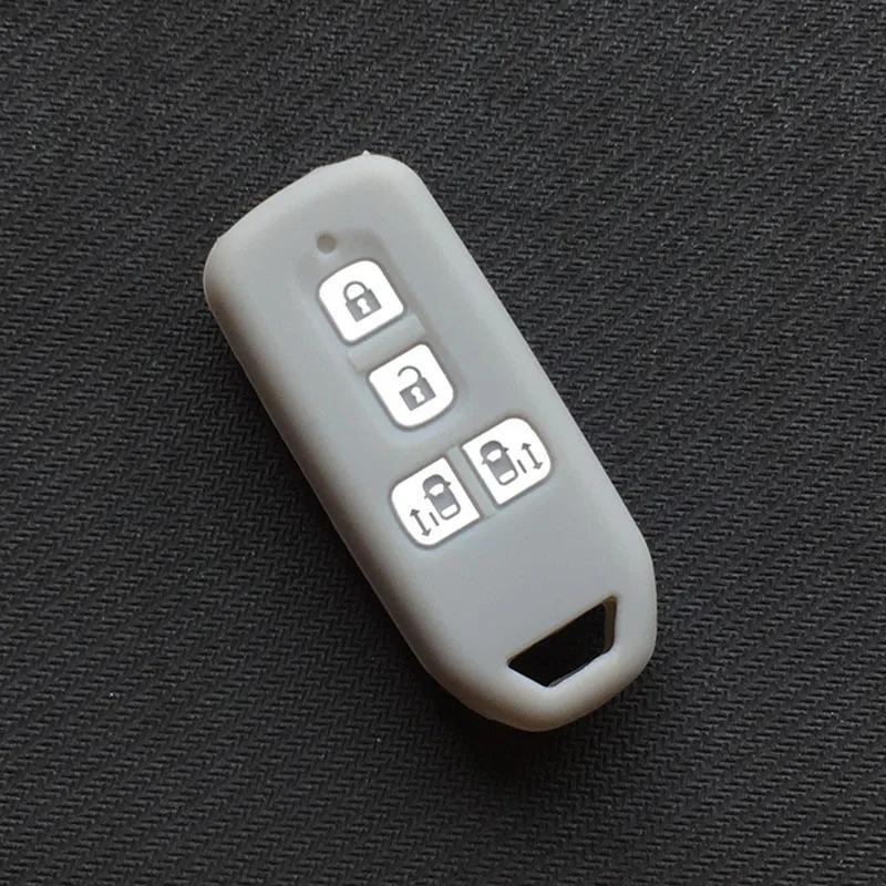 Силиконовый чехол для мотоциклетного ключа защитный чехол для Honda n-one N-BOX N wagon Plus 4 кнопки с клавиатурой Sliding Doors
