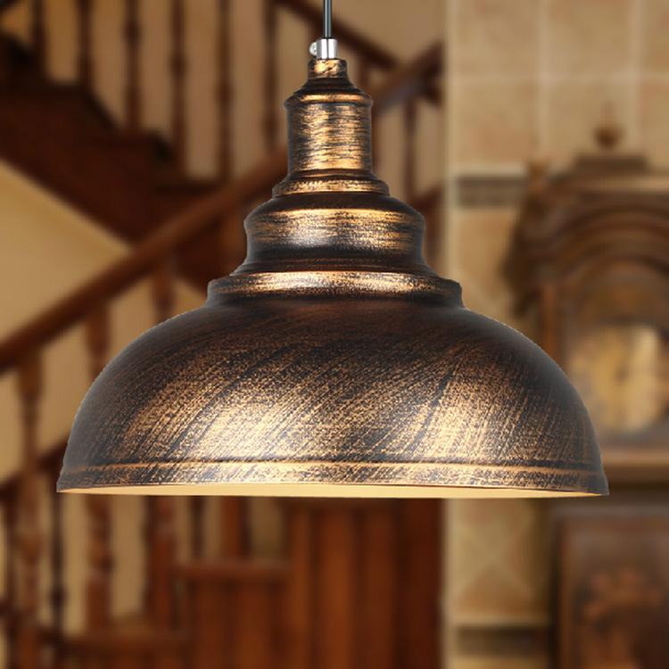 Nordic Loft Simple Retro Industrial Style Restaurant Lights Bar Cafe Creative Clothing Store American Pot Lid Pandent Lights
