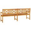 Outdoor Bench Natural 220 x 56 x 90 cm Solid Acacia Wood