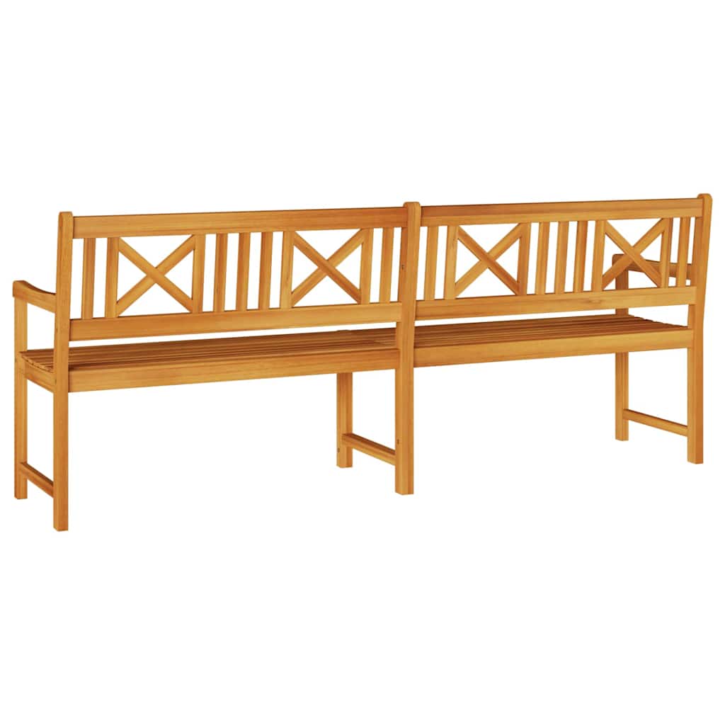 Outdoor Bench Natural 220 x 56 x 90 cm Solid Acacia Wood