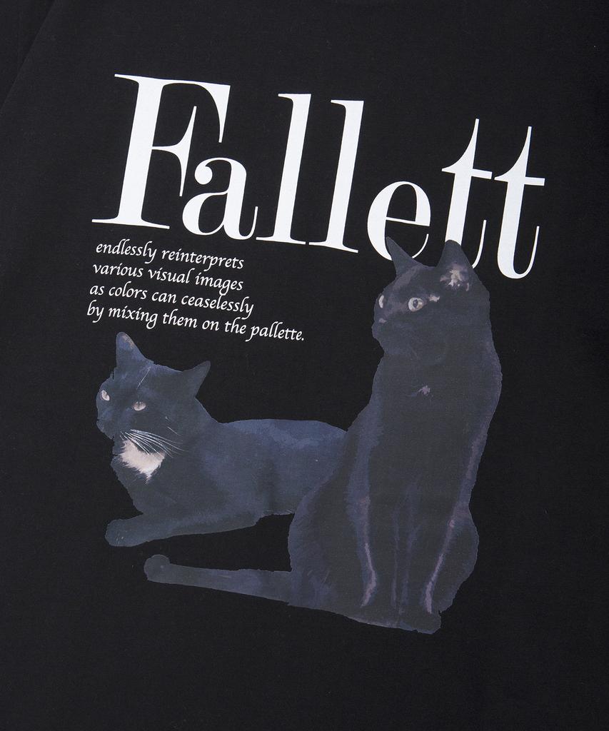 FALLETT [22Весна] Deuce Nero Черная футболка с коротким рукавом