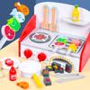 BABIBO New Early Educational Children's Simulation Wooden Kitchen Toys Parent-Child Interactive Interest Cultivation Barbecue Kitchen