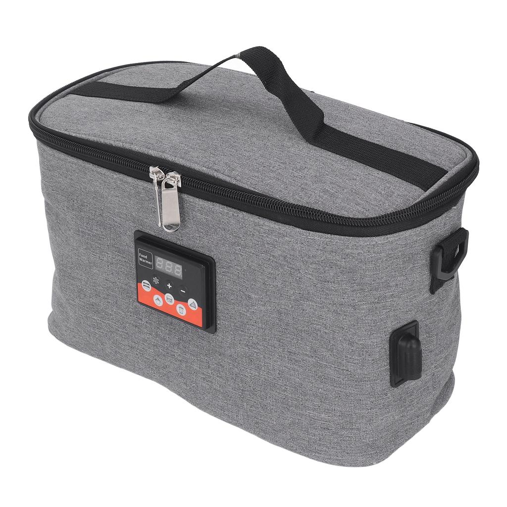 Car Warmer Bag 30W Heating Bag 8L Adjustable Temperature Display with Handle Portable Food Warmer