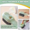 1/2pcs Shoes Brush Automatic Liquid Discharge Multifunction Press Out Shoes Cleaner Soft Bristles Clothes Brushes Cleaning Tool