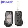Jingyuqin Remote 2buttons Flip Folding Car Key Shell Case Fob Cover For Citroen DS3 Uncut VA2 Key Blade Корпус Cover