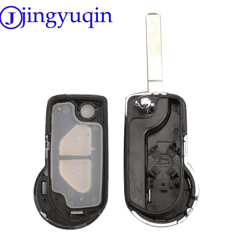 Jingyuqin Remote 2buttons Flip Folding Car Key Shell Case Fob Cover For Citroen DS3 Uncut VA2 Key Blade Корпус Cover