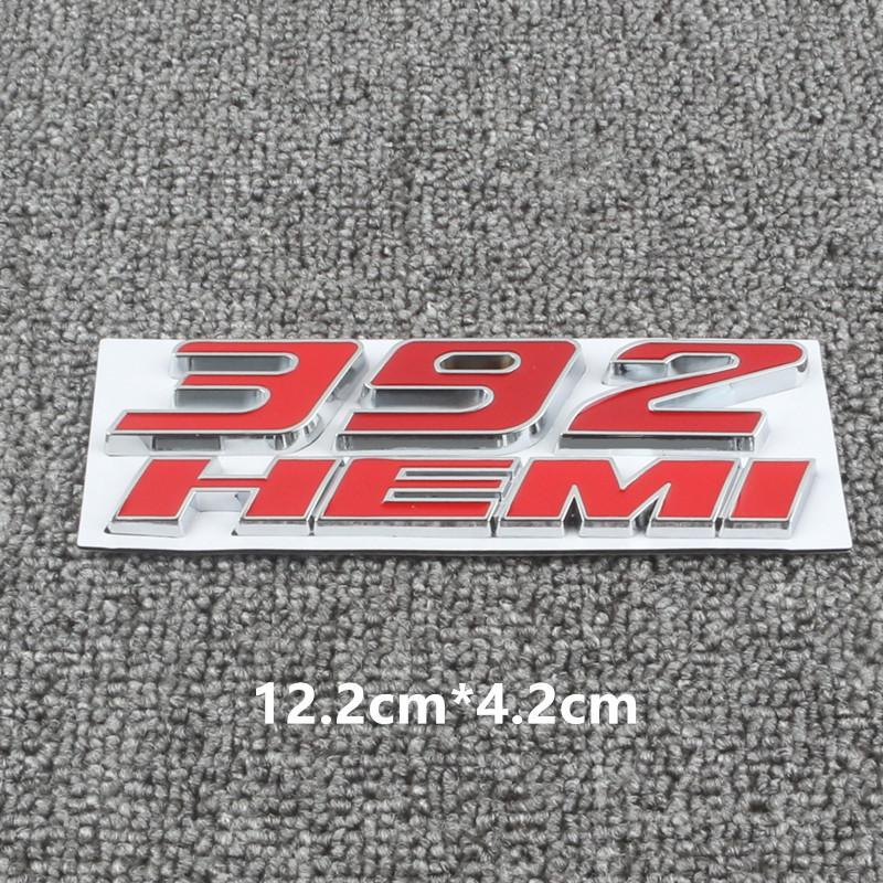 3D Metal 392 6.4L Hemi Engine Logo Badge Emblem Car Stickers For Dodge Charger Dart Caliber Journey Car Styling Accessories LL1