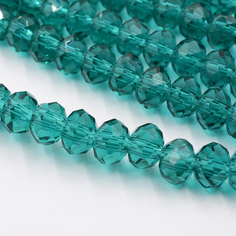 Небесно-голубой разноцветный 145/50 шт. Rondelle Австрия граненый кристалл кварцевые подвески бусины свободные бусины-разделители для самостоятельного изготовления ювелирных изделий