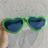 Vintage Masquerade Large Frame Party Props Big Glasses Glow Glasses Shades Peach Heart Glasses