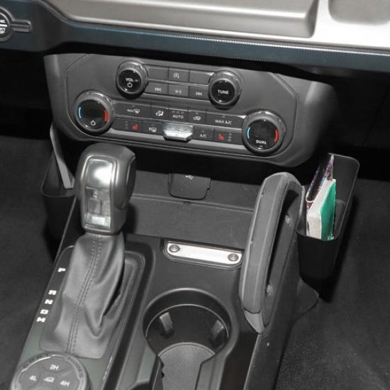 Console Side Gear Shift Storage Boxes Organizer Tray Kit For Ford Bronco -25