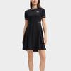Fila Наследие Центр Помпиду Серия Платье с круглым вырезом, приталенное, повседневное, с короткими рукавами, женское платья Черный F11W438312FBK
