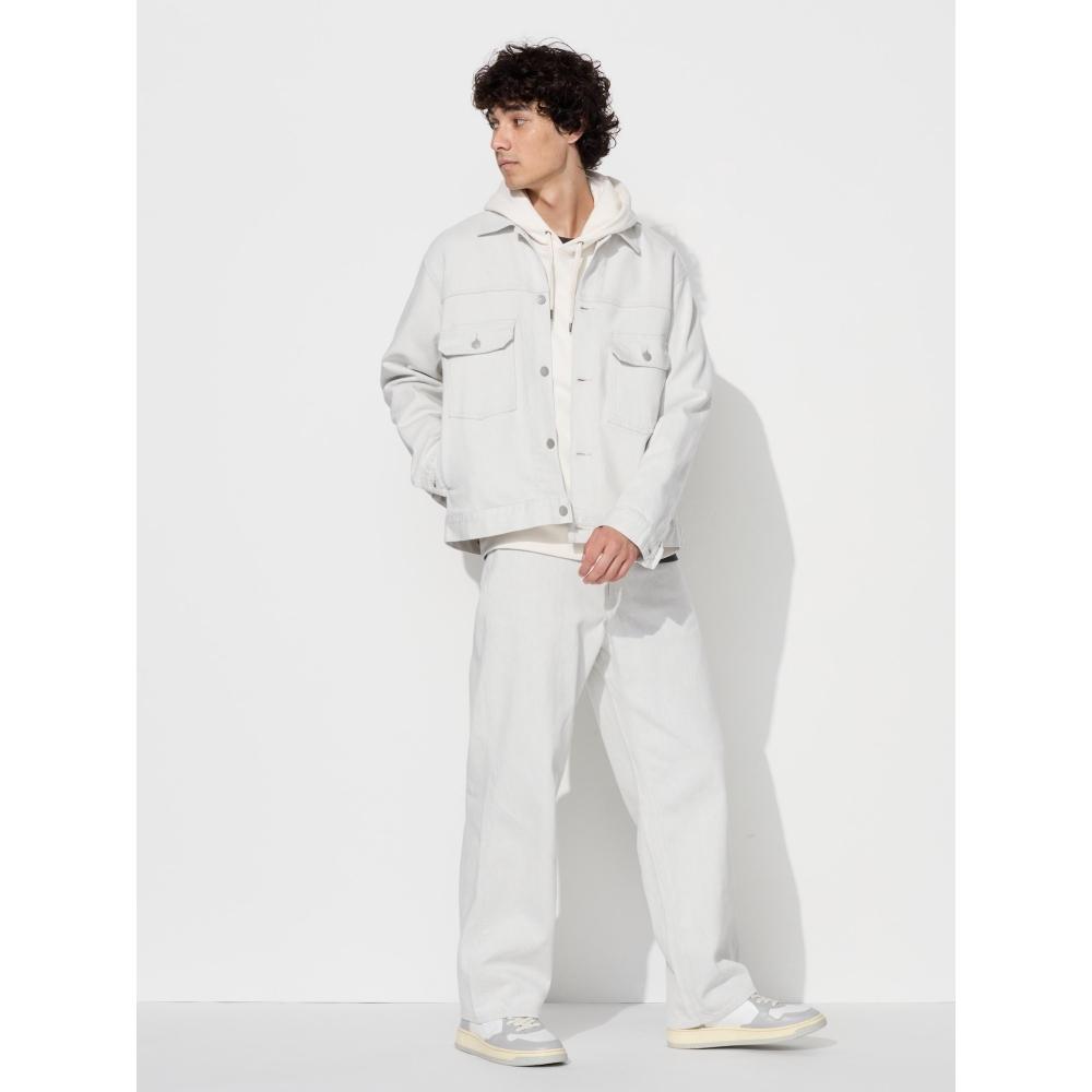 Uniqlo Японские широкие прямые джинсы