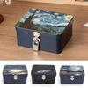 Rectangular Shape Desktop Storage Case Artistic Design Empty Box Iron Box  Gift Giving