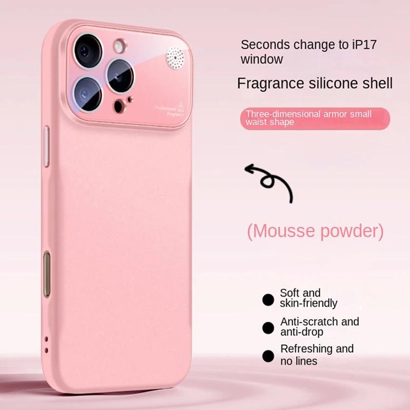 Новый Ароматный Жидкий Силиконовый Чехол Для Телефона Для iPhone 17 Pro Max 16 15 Plus 14 13 12 11 Чехол Мгновенно Превращается В Серию 17