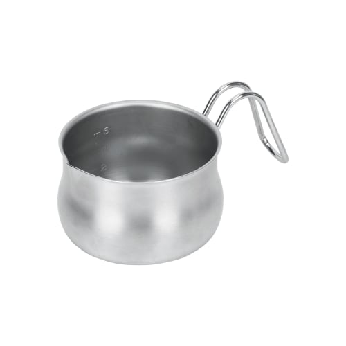 Pearl Metal Cook Pot, 12cm, Satina, with Graduations, Stainless Steel, Made in Japan, for Gas Stoves Only, HB-6323