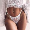 Lace Embroidered Underpant Sexy Thong Elastic Low Waist Sexy Perspective T Pants Women Briefs Sexy Panties