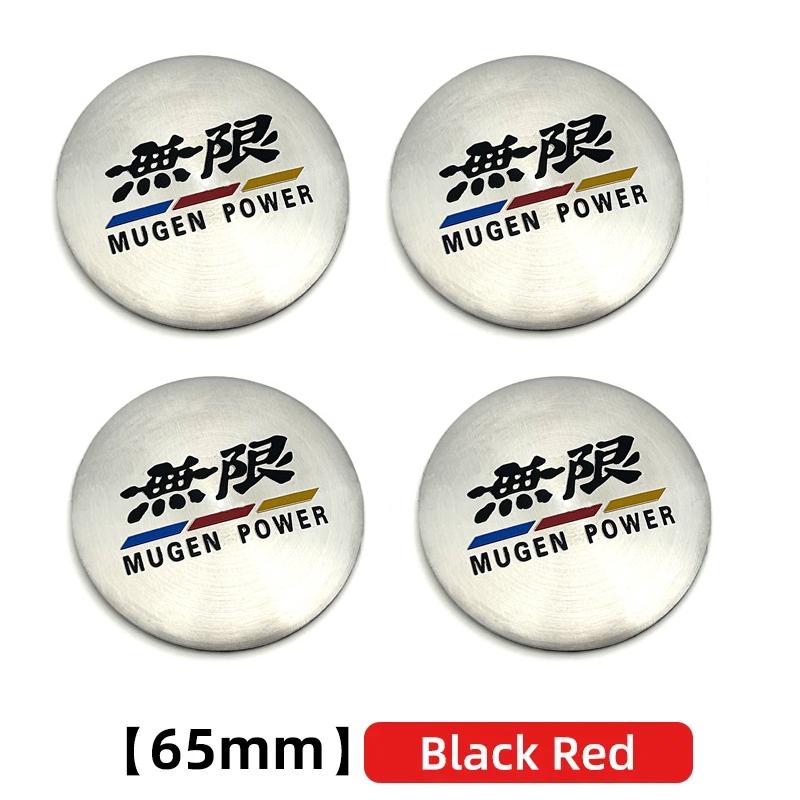 ABG1 4PCS 56mm 60mm 65mm Car Wheel Hub Center Cap Sticker For Honda Civic FIT Accord Prelude CRV Mugen CRZ CRX Jazz HRV Pilot Odyssey