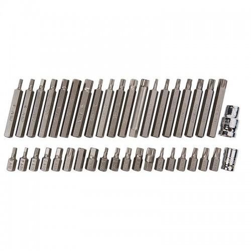 Bluespot Tools Mixed Hex Spline & Torx Bit Set, 40 Piece