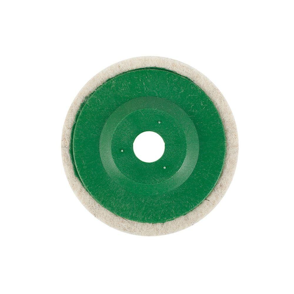 10pcs 4inch Round Wool Wheel Wool Polishing Pads Car Polish Wool Buffing Pad  for Glass Ceramics