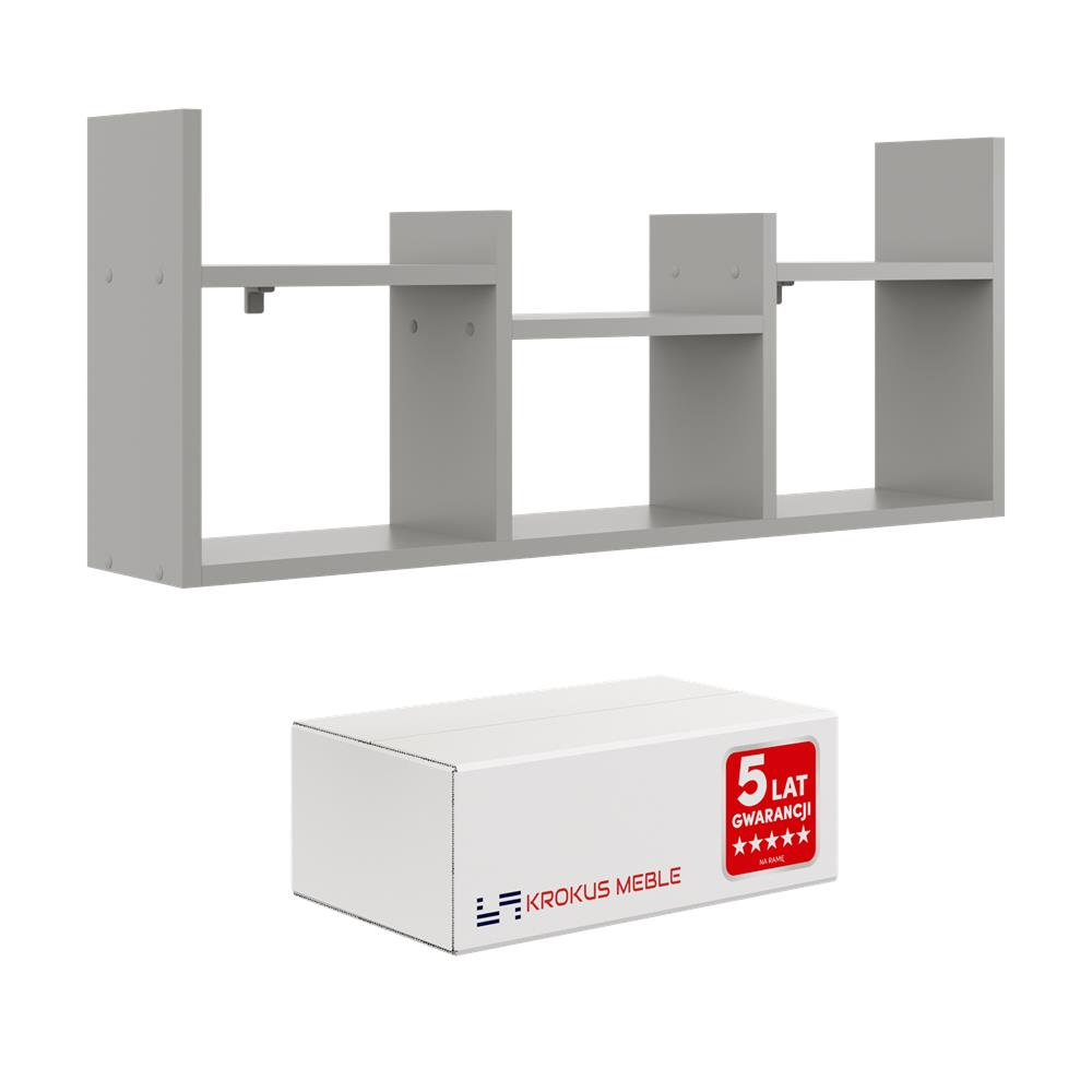 Wall Hanging Shelf, Bookcase - No. 18 white