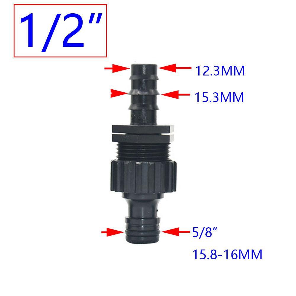 Ершовый 1/4 3/8 1/2 3/4 1 дюйм Быстроразъем для шланга 4/7 мм 8/11 мм 16 мм 20 мм 25 мм Коннектор для водяного шланга Кран 1 шт.
