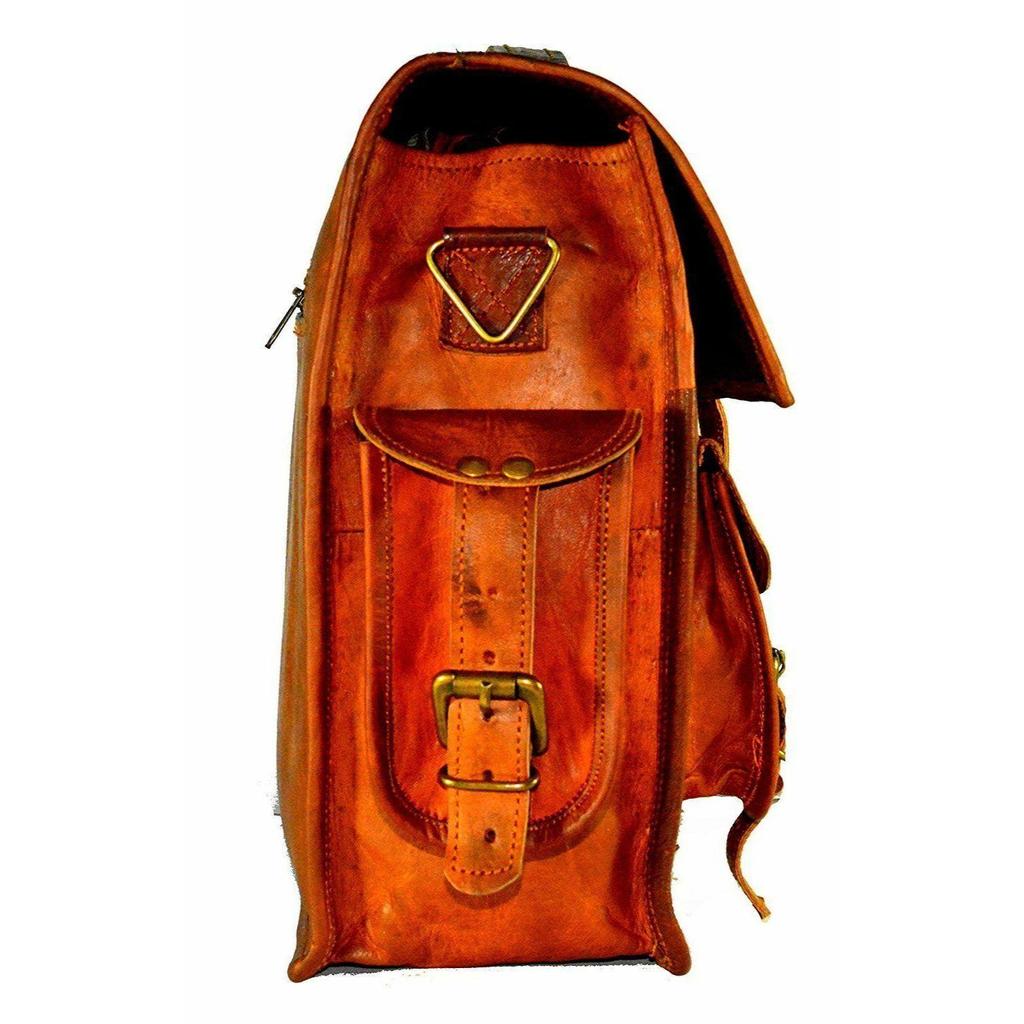 Новая винтажная коричневая кожаная сумка-мессенджер из натуральной кожи, сумка для ноутбука, портфель