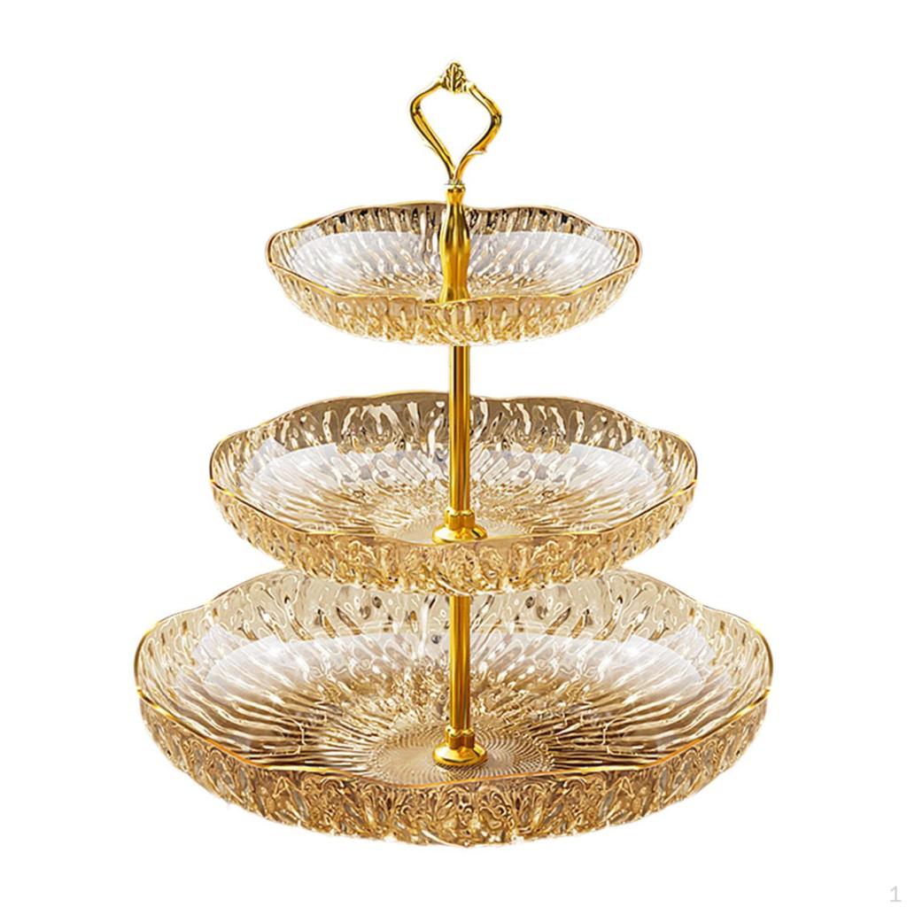 Fruit Plate Cupcake Stand Decorative Modern Dessert Cake Serving Platters for Party