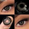 FUNSACHY 1 пара коричневых линз, цветные контактные линзы, натуральные модные контактные линзы для глаз, мягкие цветные линзы для глаз, косметические зрачки