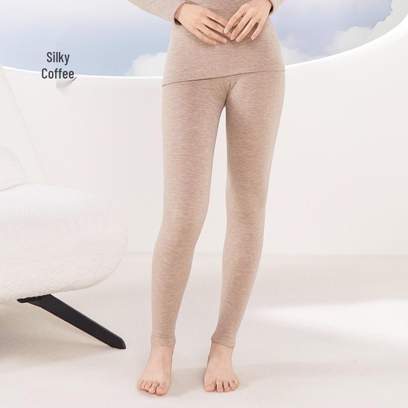 Женский антибактериальный теплый комплект нижнего белья из кашемира с добавлением шелка: Мягкий, Легкий и Утепленный для Осени/Зимы