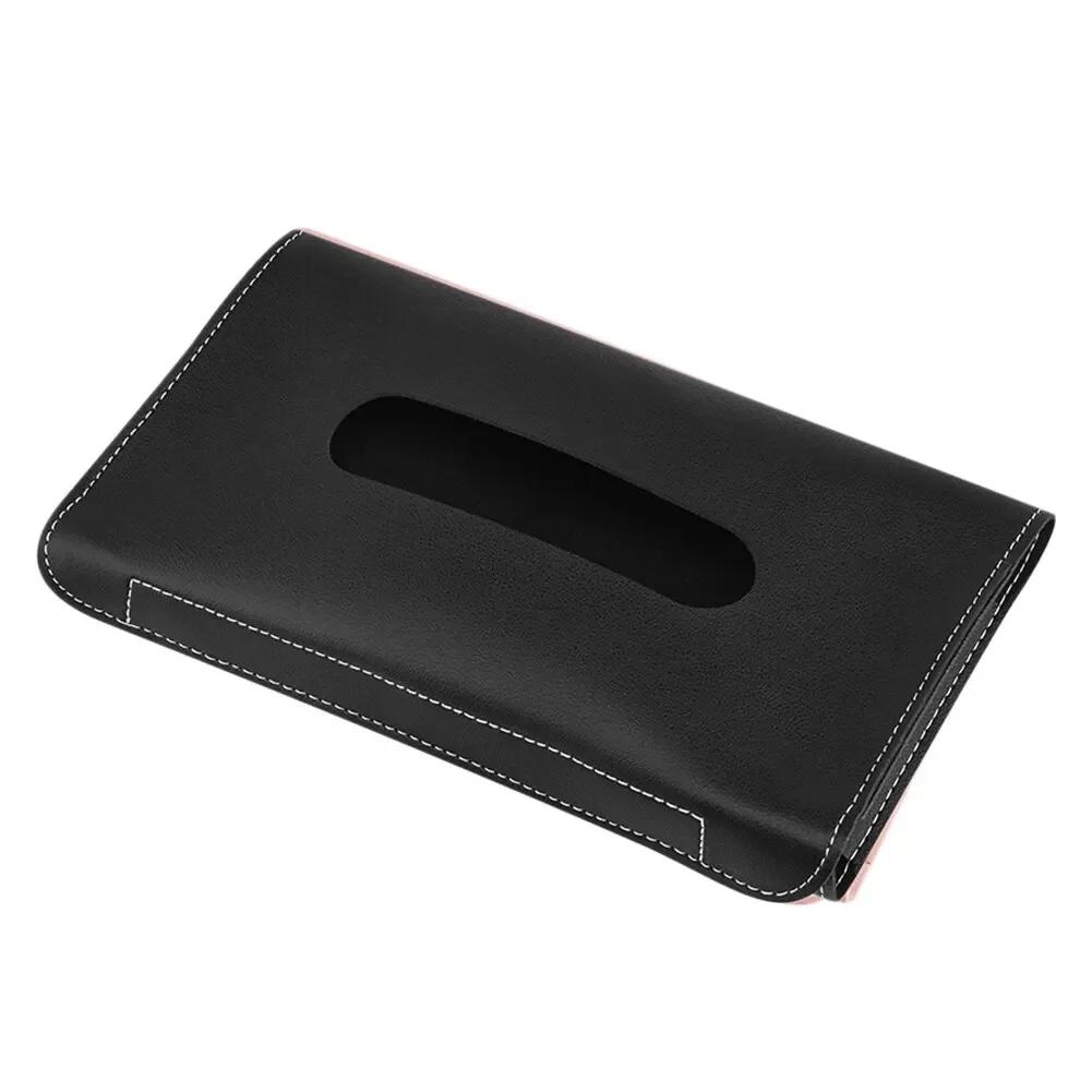 1Pcs Car Sun Visor Tissue Box Holder Car Tissue Box Auto Interior Storage Decoration For Universal Car Accessories
