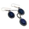 Lapis Lazuli Gemstone 925 Sterling Silver Plated Pendant Earring Set PES-S7