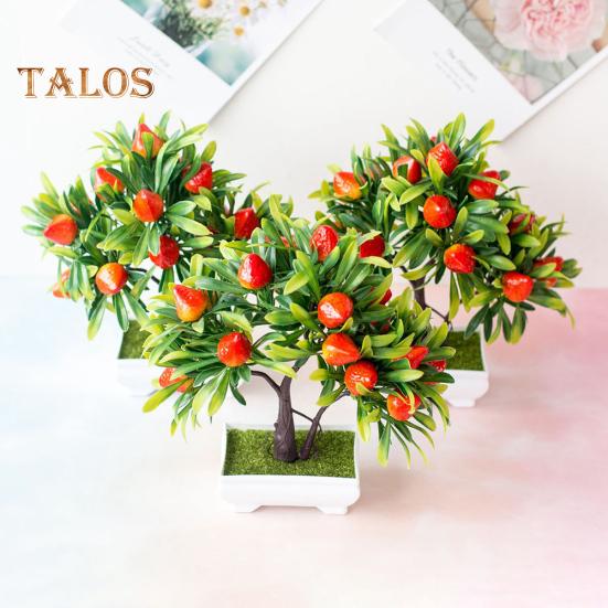 Магазин Elens, 1 шт., искусственные фрукты, клубничное дерево, бонсай, домашний офис, сад, стол, декор для вечеринки