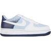 Nike Кроссовки Air Force 1 для скейтбординга, противоскользящие, износостойкие, низкие, детские. Сине-белые кроссовки IB7686-400