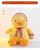 Yellow Duck Plush Toy with Scarf - Cute Little Doll Animal Figure, Perfect Birthday Gift Ornament