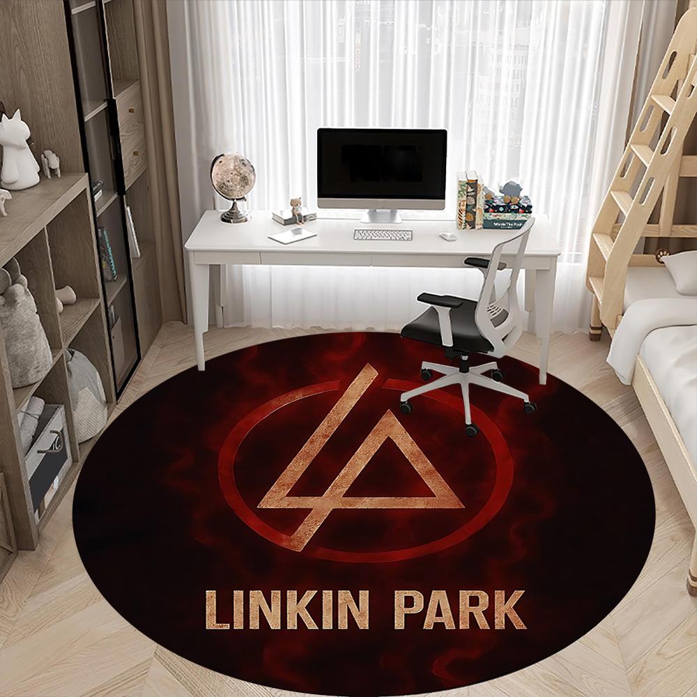 1 шт. Круглый ковер Linkin Park для офиса, под офисные стулья, спальни, гостиной, домашний декор a1016288