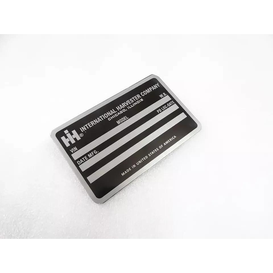 DATA PLATE FOR VINTAGE HARVESTER SCOUT II IH 1978-81 |Fit For