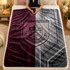 Flannel BlanketBurnley Football Warm Soft Throw Blanket for Indoor Sofa Bed Living Room Use
