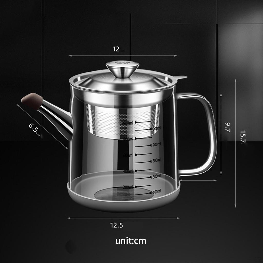 Glass Tea Infuser Pitcher for Beverages