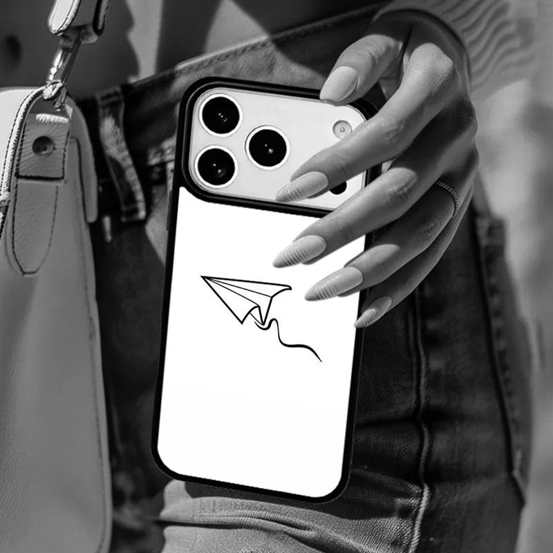 Путешествуйте по миру бумажный самолетик Чехол для телефона Для iPhone 17 Air 14 15 13 12 Max Чехол Для Apple 16e 11 Pro Max Plus Coque