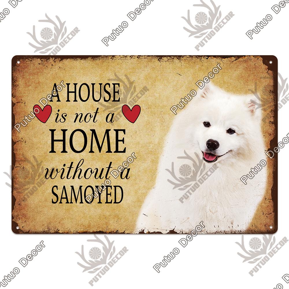 Декор Собака Винтаж Жестяные Знаки Доска Металлическая Пластина Настенное Искусство Украшения Для Дома Гостиная Человек Пещера Кафе Ферма Ретро Плакат