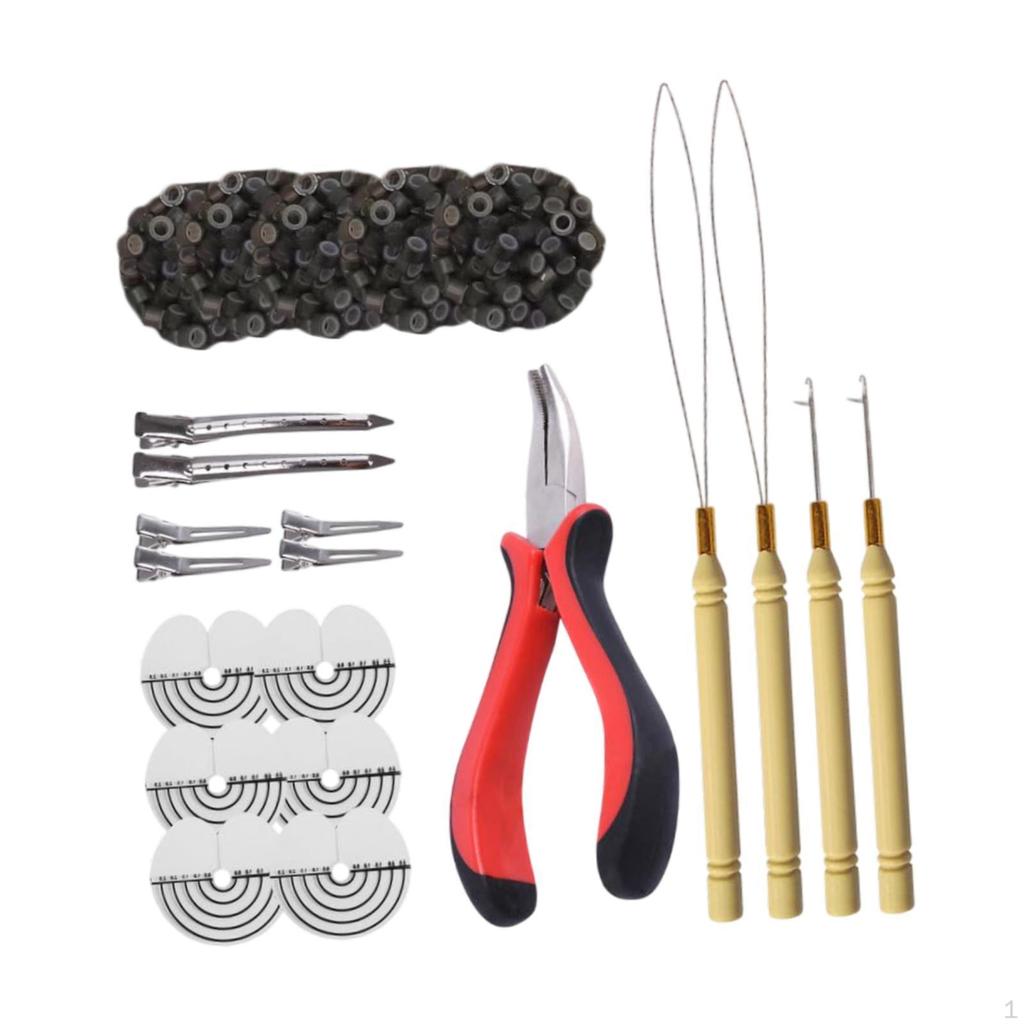 Инструмент для наращивания волос Парикмахерские принадлежности 500 силиконовых бусин Кольца Гаджет для укладки