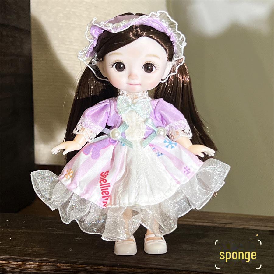 8-дюймовый комплект одежды и макияжа для куклы BJD Princess — идеальный подарок на день рождения для девочек