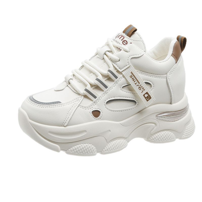 Inner Heightening Dad Shoes Women's Spring and Autumn New Versatile Small Thick-soled Breathable Casual Sports Little White Shoes
