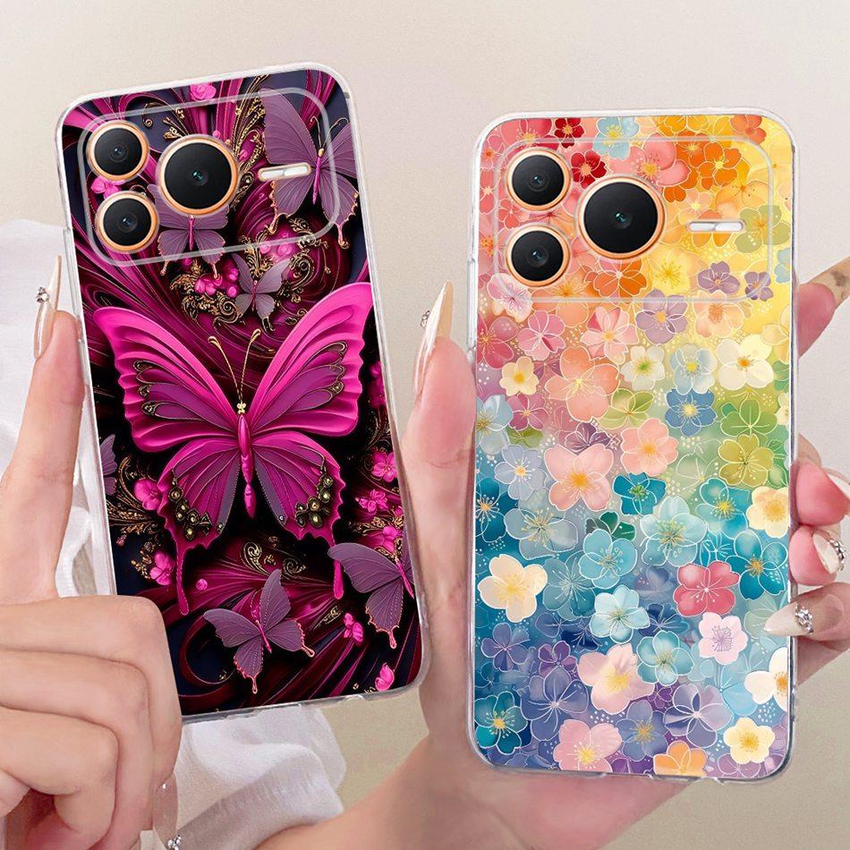 For Honor Power 2 / Power 5G 2026 Cute Flower Butterfly Cat Painted Case For Honor Power Power2 Soft Silicone TPU Phone Cases