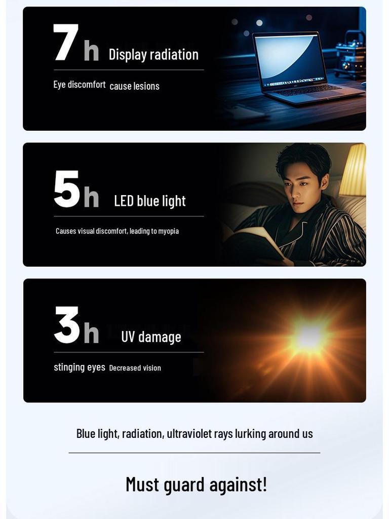 Light-Enhancing Sleep-Aid Glasses: Blue Light Blocking, Reflective Coating, Anti-Blu-Ray, Anti-Radiation, Melatonin Support, TR Frame.