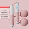 Skipping Rope with Counter Cordless Weighted Jump Rope with Ball Adjustable Length Fitness Smart Skipping Rope Exercise Equipment