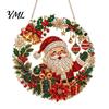 Decorative Xmas Ornament Christmas Rhinestone Painting Suncatcher Kit, DIY Faux Pearl Art Acrylic Set Crafts for Adults Beginner, Hanging