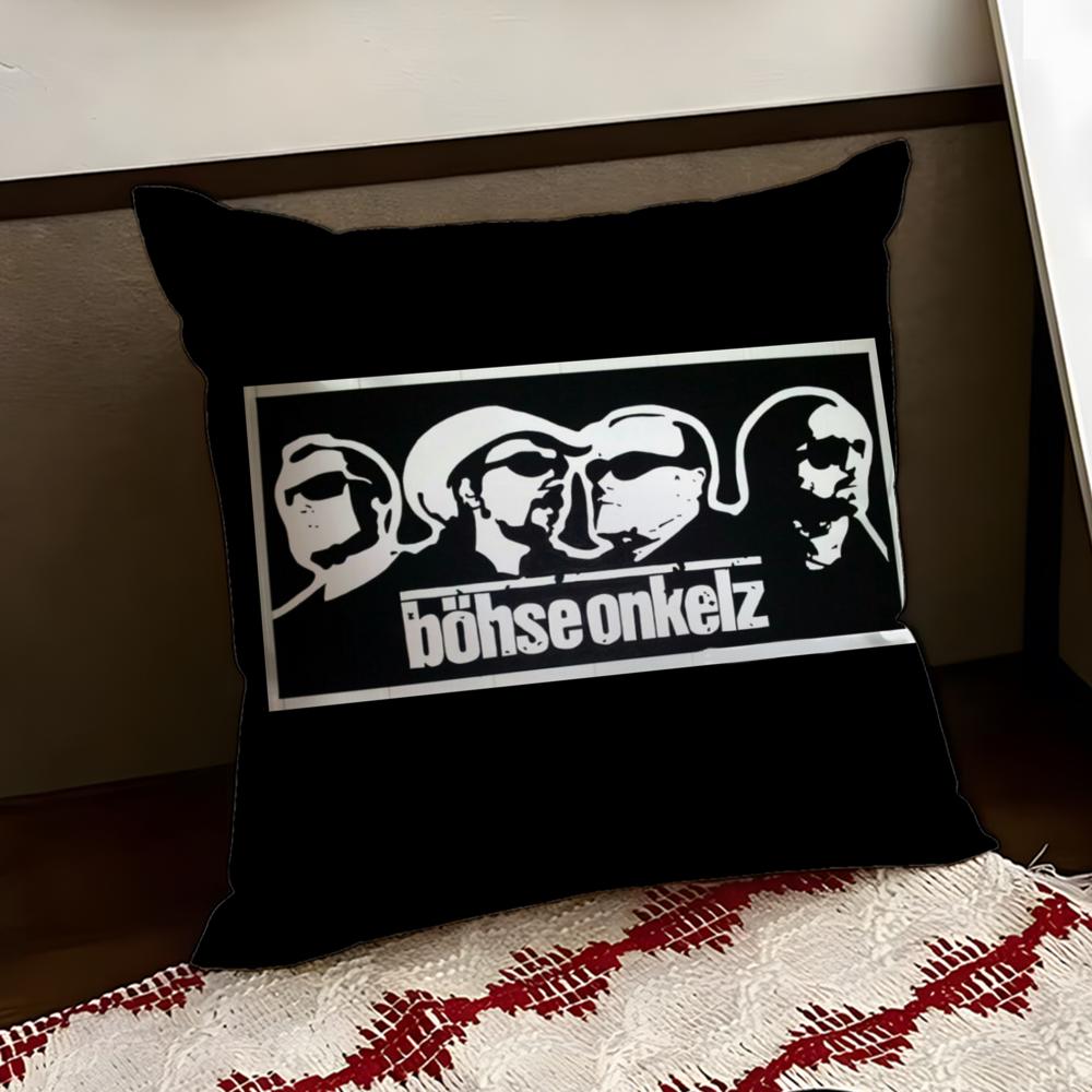 BBohse OOnkelz Cushion Cover Reversible Soft Durable Pillow Cover Home Car MultiScene Use for Daily Comfort